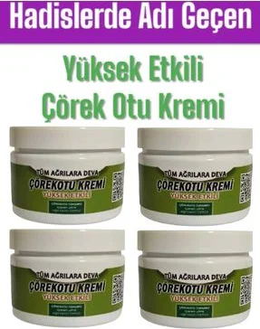 Çörek Otu Kremi 150 ml x 4 Adet - Vücut Sızılarınız İçin Yeni Formül