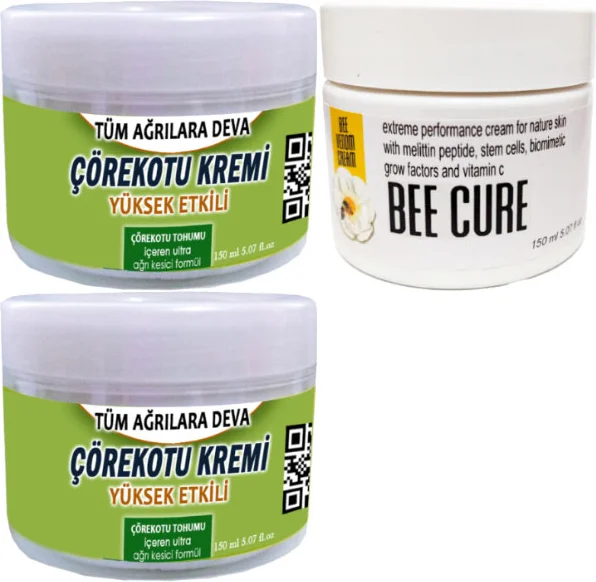 Çörek Otu Kremi 150 ml + Bee Cure Krem 150 ml – Doğal Cilt Bakımı
