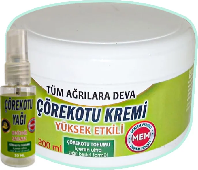 Çörek Otu Kremi 200 ml + 30 ml Çörek Otu Yağı - Yeşil Kavanozda Doğal Cilt Bakımı