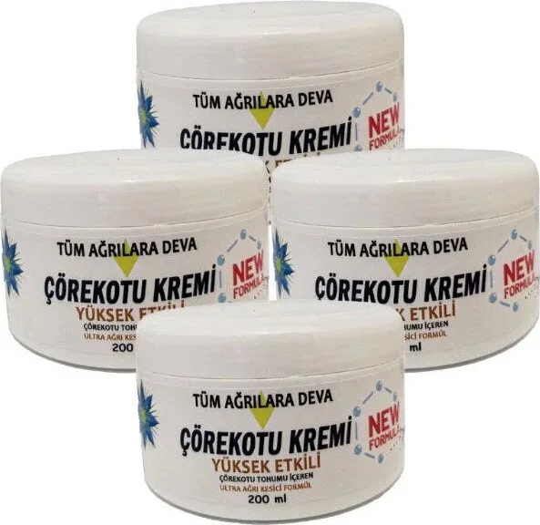 Çörek Otu Kremi 200 ml 4 Adet - Cildi Derinlemesine Besleyen Doğal Nemlendirici