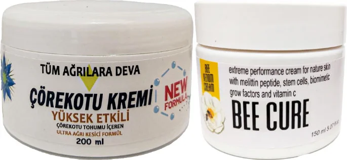 Çörek Otu Kremi 200 ml + Beecure Krem 150 ml Krem Seti - Cilt Bakımı