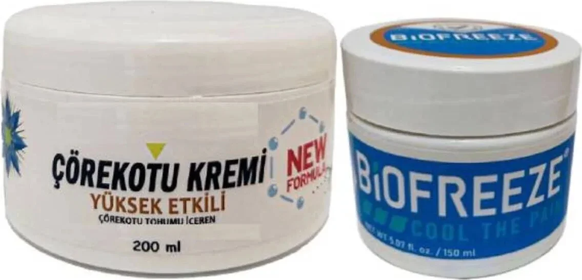 Çörek Otu Kremi 200ml + Biofreeze Soğutucu Krem 150ml Seti - Eklem ve Kas Ağrılarına