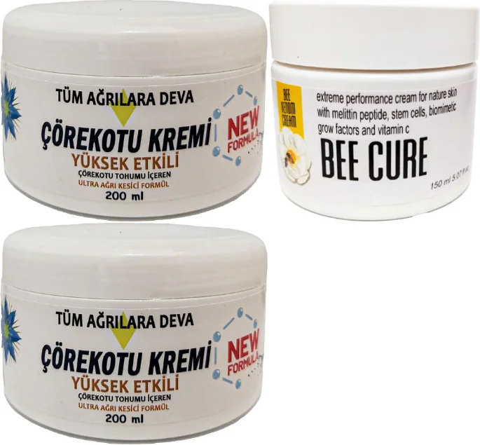 Çörek Otu Kremi 2'li XL Set (200 ml) + Bee Cure Bakım Kremi (150 ml) - Cilt ve Saç Bakımında Etkili Çözüm
