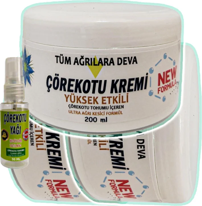 Çörek Otu Kremi Ağrı Kremleri 3'lü Set + Çörek Otu Ağrıyağı 30 ml — Doğal Ağrı Kesici