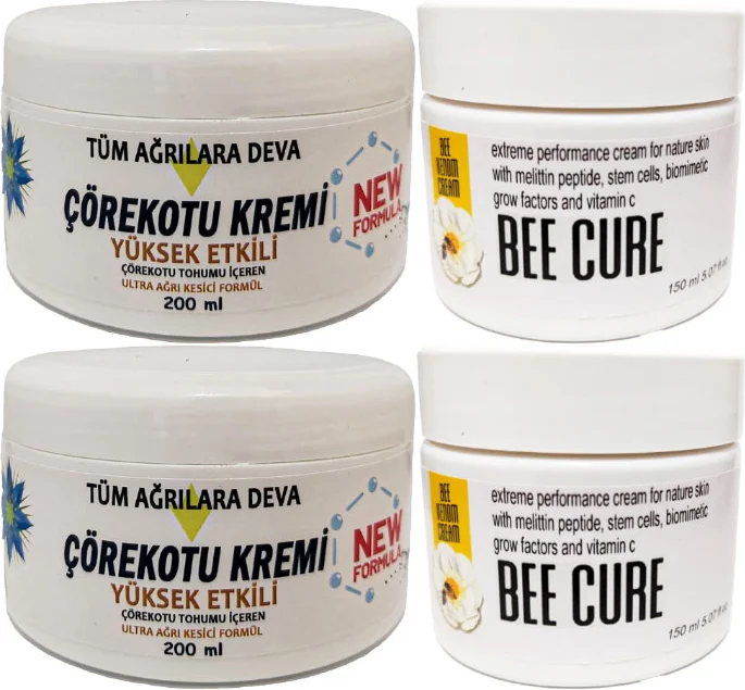 Çörek Otu Kremi Seti - 2'li 200ml + Beecure 2'li 150ml / Cilt Bakım Seti