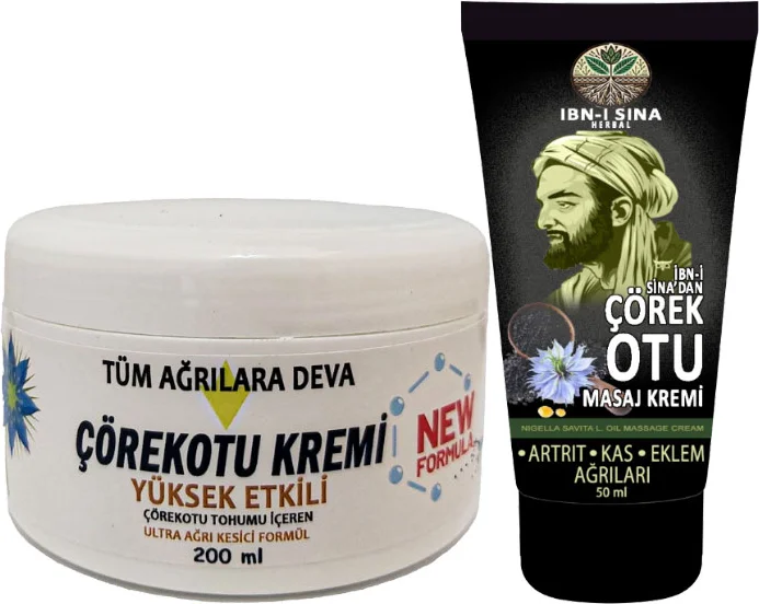Çörek Otu Kremi Seti – 200 ml Büyük + 50 ml Ibn-I Sina Çörek Otu Kremi