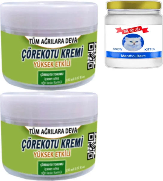 Çörek Otu Kremi ve Menthol Balm Seti - Doğal Cilt Bakımı