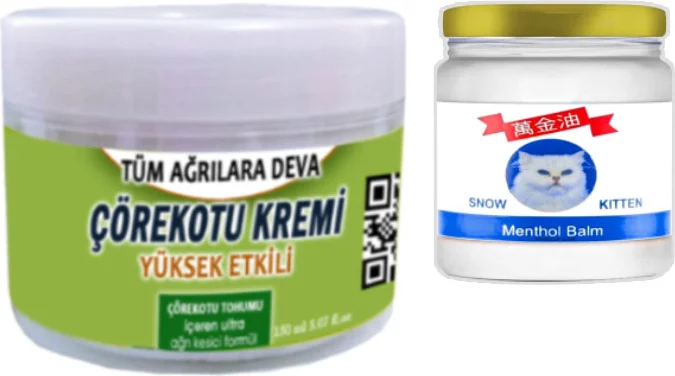 Çörek Otu Kremi ve Snow Kitten Menthol Balm Seti - Doğal Cilt Bakımı ve Rahatlama