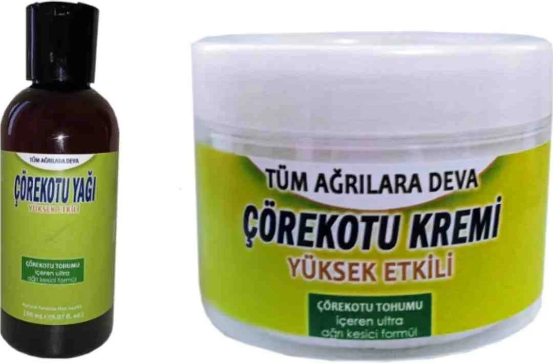 Çörek Otu Kremi ve Yağı 2li Set - Doğal Ağrı Kesici Bakım