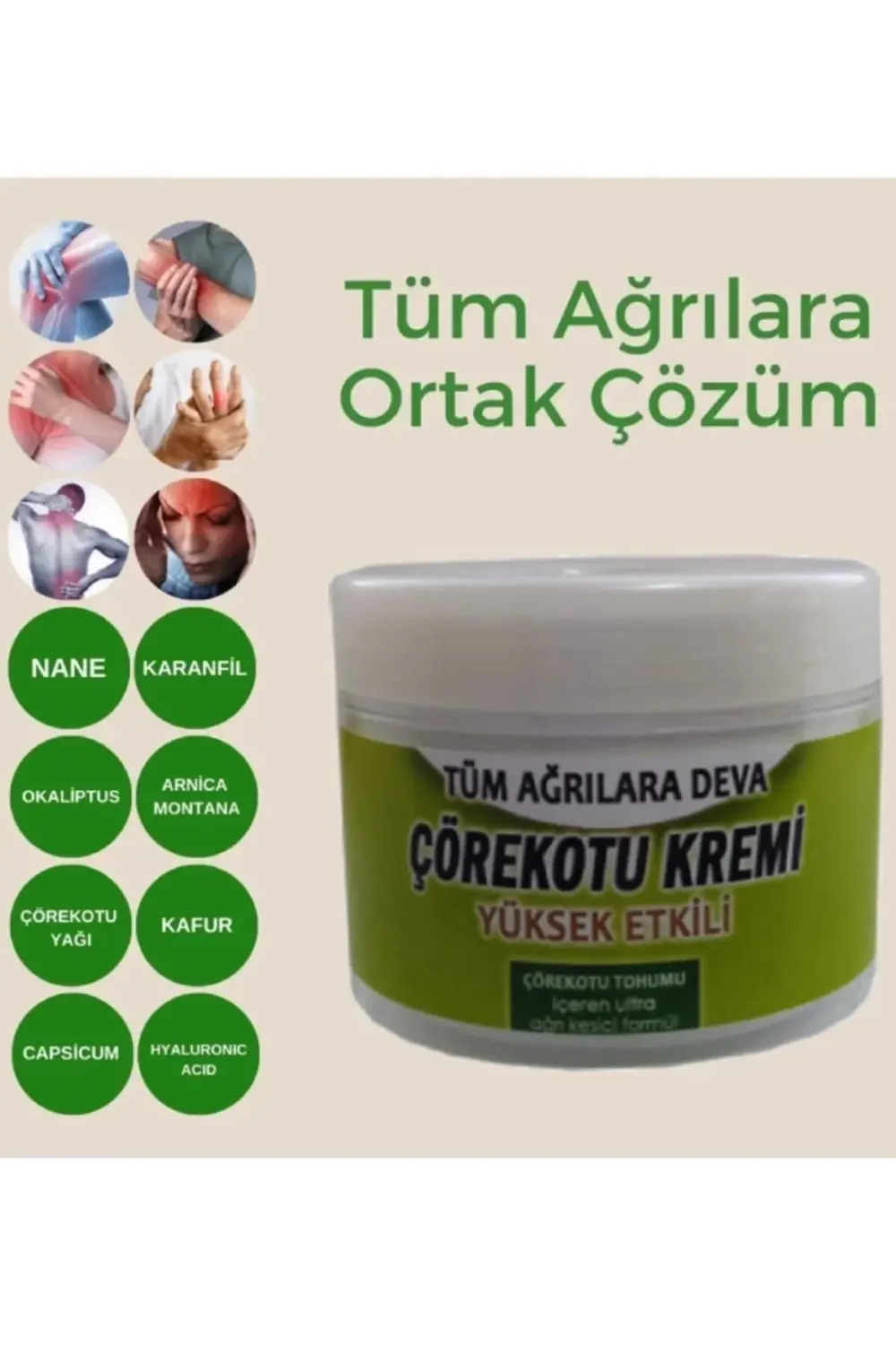 Çörek Otu Kremi Vücut sızı ve ağrıları için mucizevi krem 100 ml