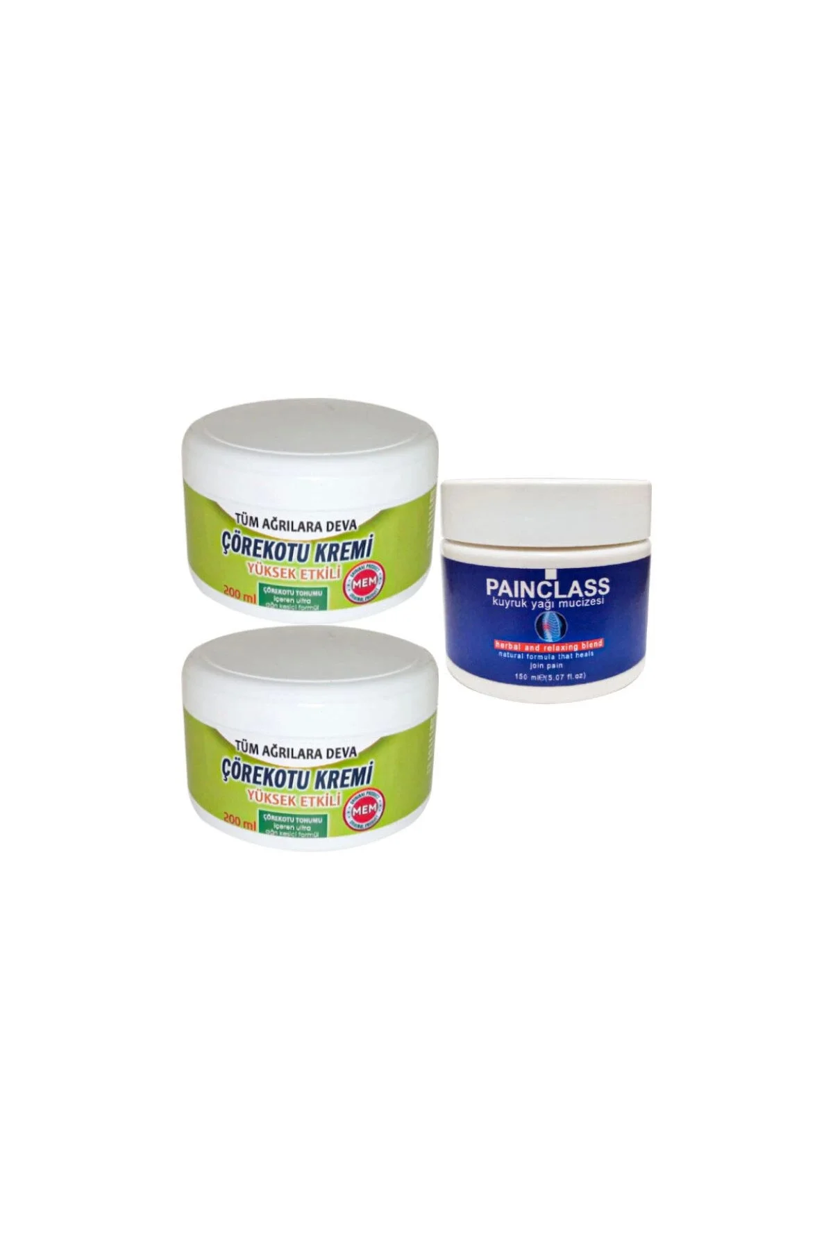 Çörek Otu Kremi XL Boy 2x200 ml + Kuyruk Yağı Kremi 150 ml - Doğal Cilt Bakımı