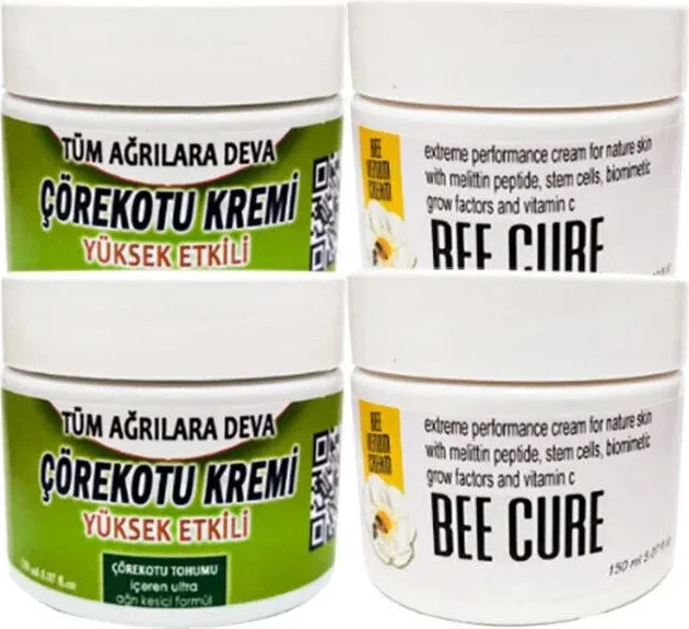 Çörek Otu Mesaj Kremi 2x100 ml - Bee Cure Krem 2x150 ml | Doğal Eklemler ve Kas Ağrıları İçin