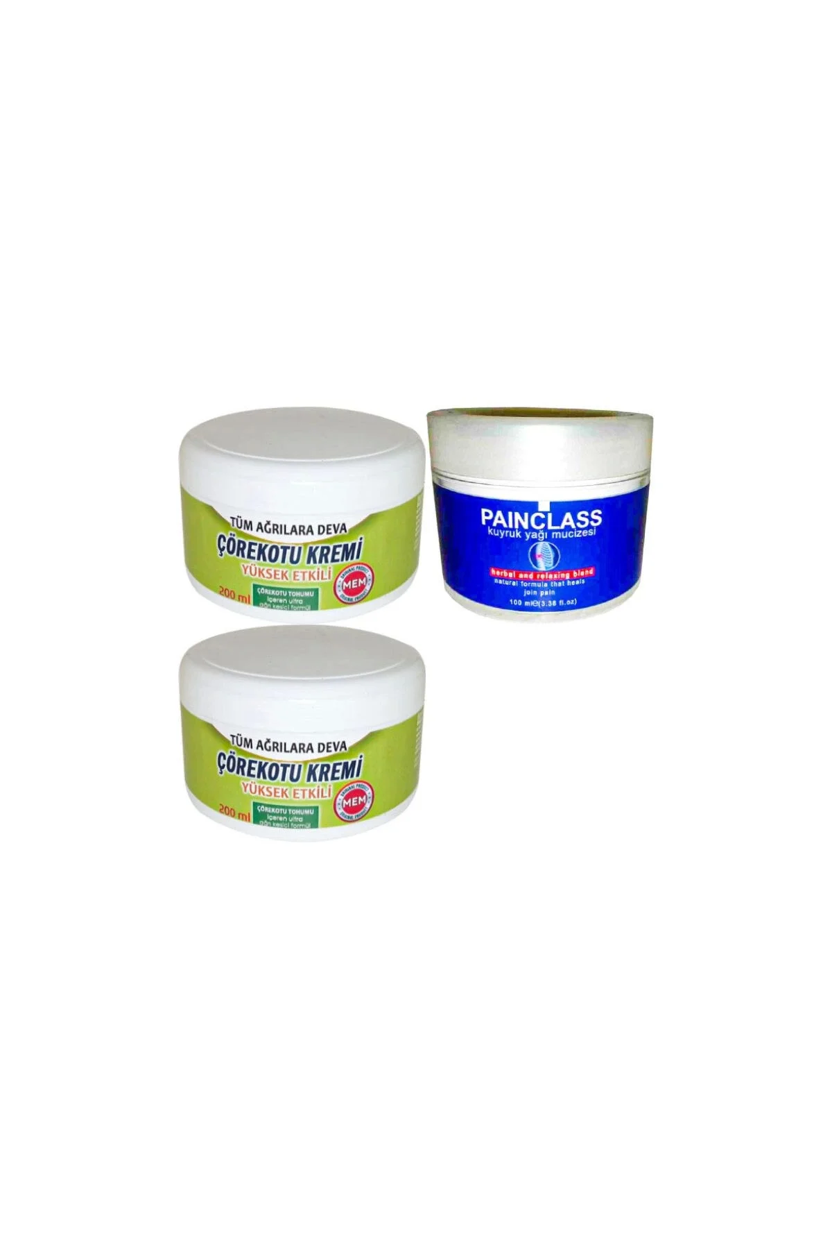 Çörek Otu Rahatlatıcı Krem XL Boy 2x200 ml + Kuyruk Yağı Kremi 100 ml - Eklem ve Kas Ağrıları İçin