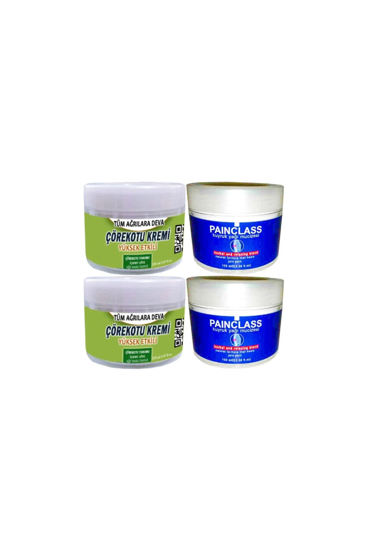 Çörek Otu Rahatlatıcı ve Kuyruk Yağı Kremi – Eklemler ve Kaslar İçin Doğal Rahatlama (2x150 ml + 2x100 ml)