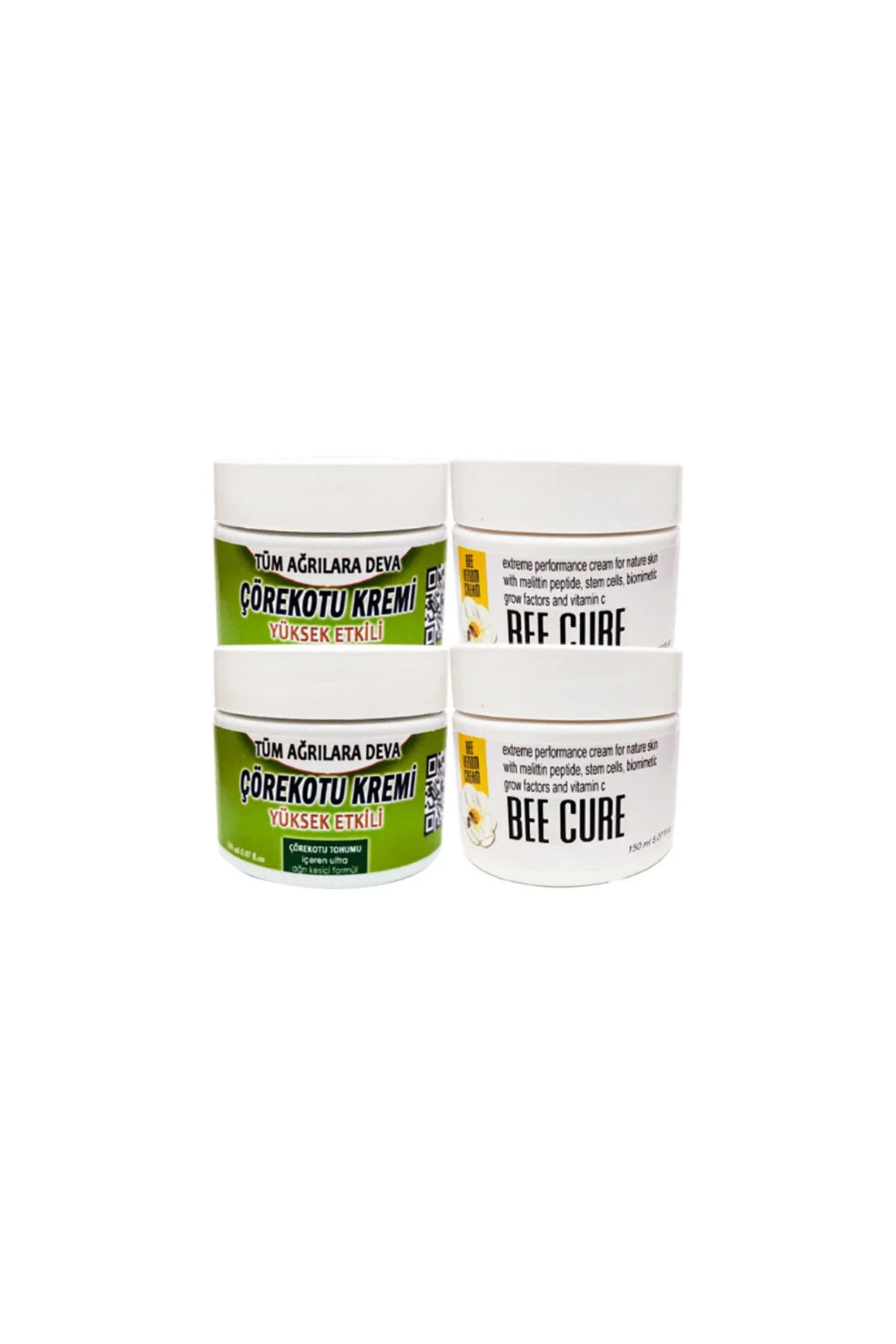 Çörek Otu Rahatlatıcı Mesaj Kremi - Bee Cure Krem Seti (2x100ml + 2x150ml)