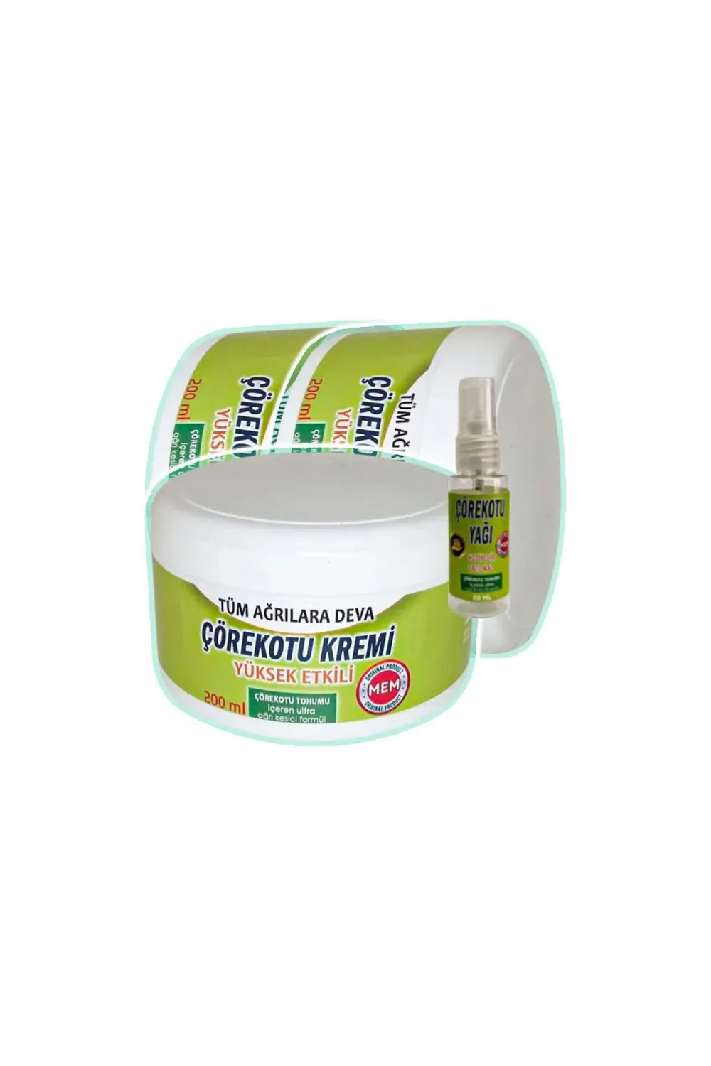 Çörek Otu Rahatlatıcı Bakım Kremi 3x200 ml+30 ml Çörek Otu Yağı i