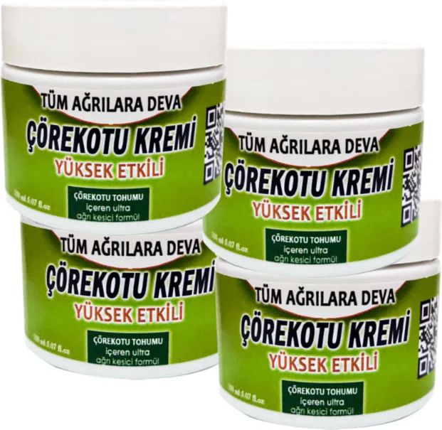 Çörek Otu Tohumu Yağı Karışımlı Agrikremi Paincream - Eklemler ve Kas Ağrılarına Doğal Etki, 4'lü 150 ml Büyük Boy