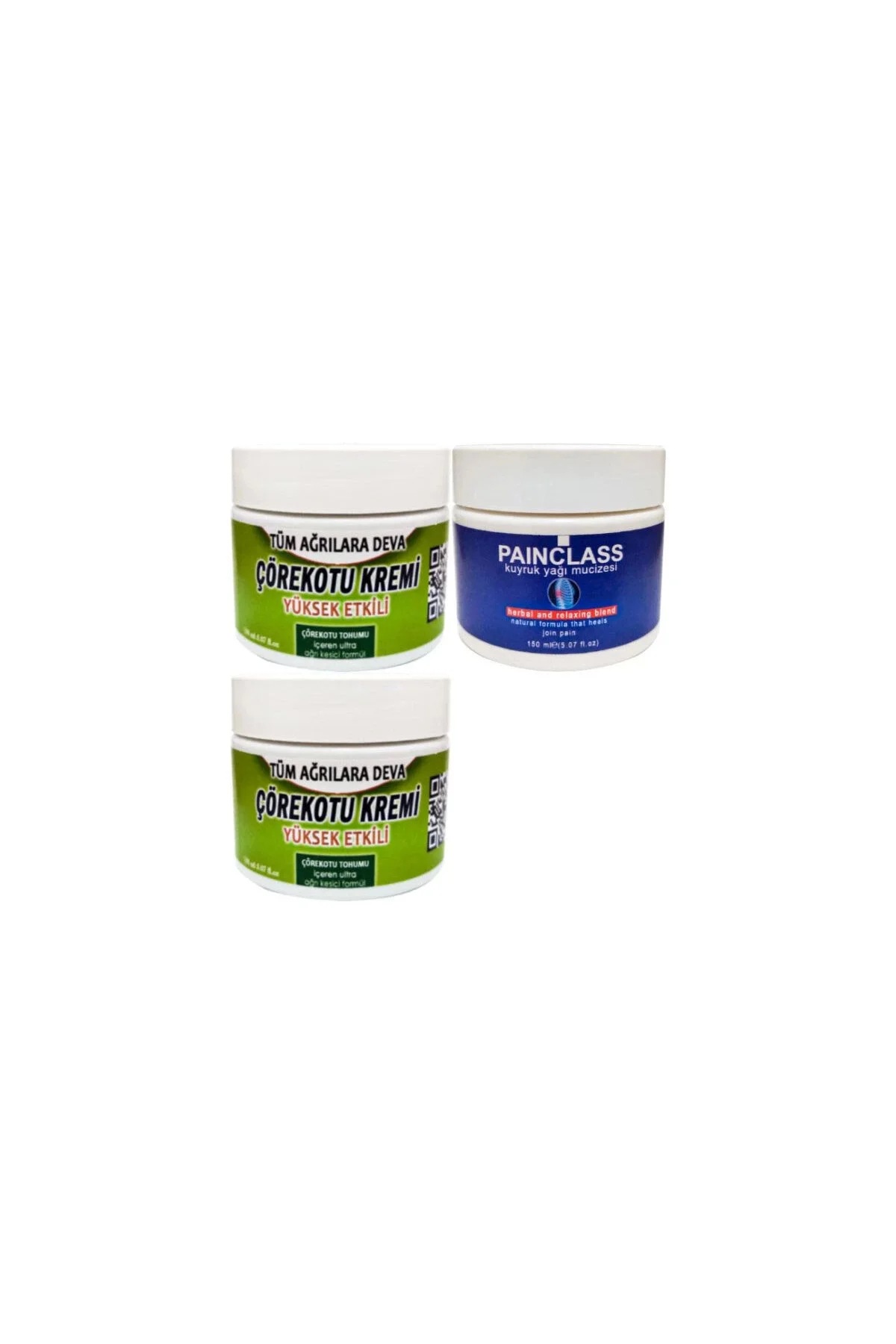 Çörek Otu ve Kuıyruk Yağı Kremi - 2x100ml + 150ml Doğal Eklem ve Eklembağ Kremi