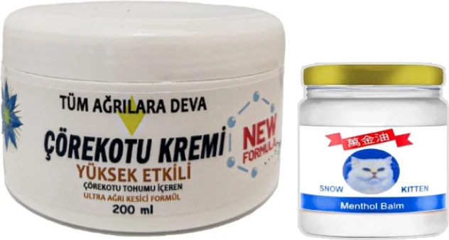 Çörekotu Kremi Seti - 200 ml Çörek Otu Kremi + 50 ml Menthol Balm ile Cilt Bakımı