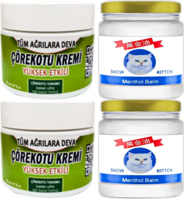 Çörekotu Kremi ve Snow Kitten Menthol Balm Seti – Cilt Bakımında Doğanın Gücü