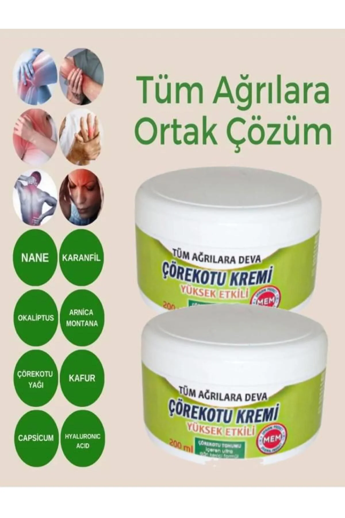 Çörekotu Rahatlatma Masaj Kremi 200 ml 2 Adet - Doğal Etkili Kas ve Eklemler İçin Fiyatı, Yorumları ve Özellikleri