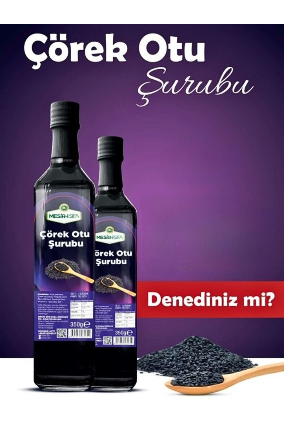 Aleyna Baharat Çörekotu Şurubu Çörek Otu 350 Gr