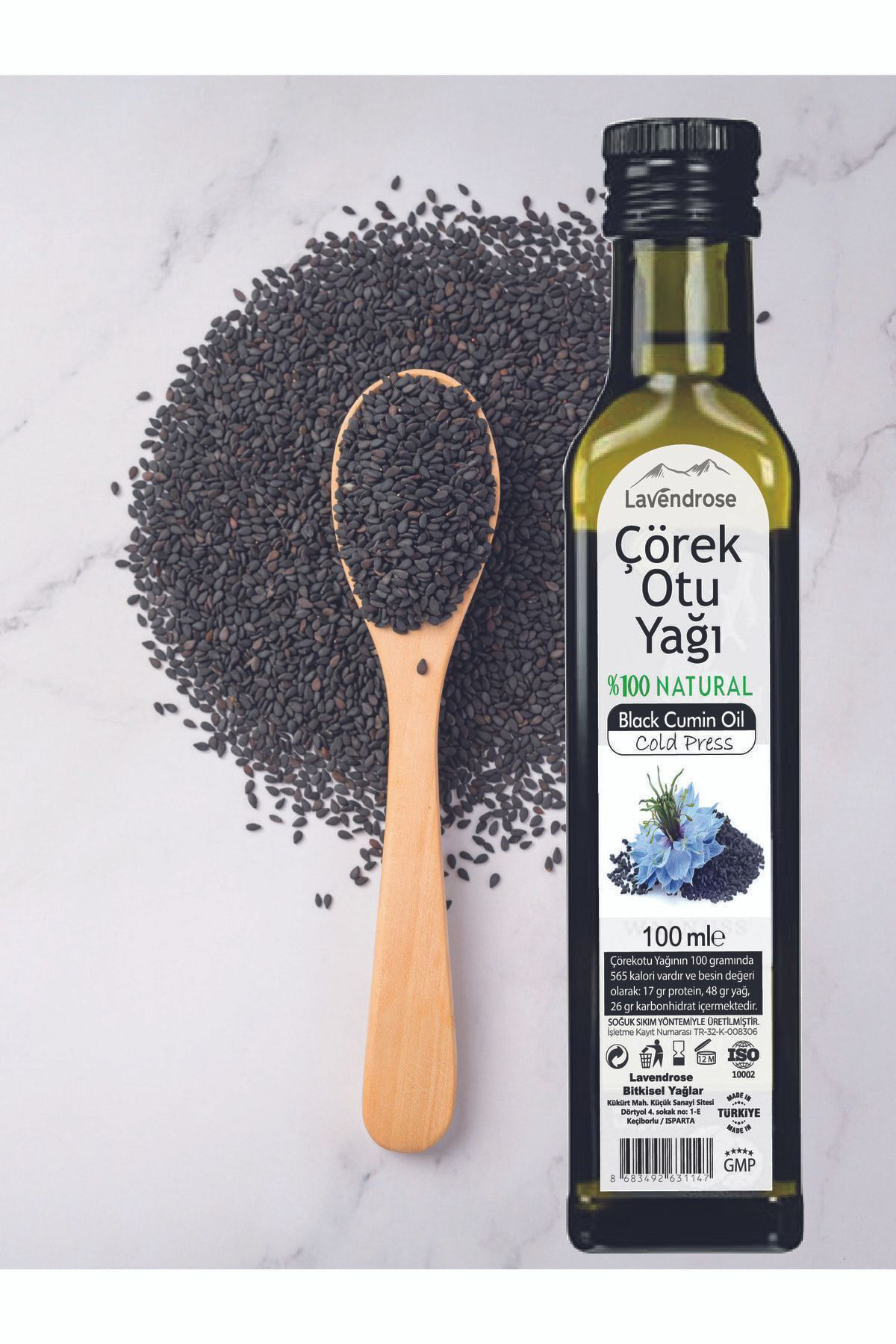 Çörekotu Yağı 100ml -Çörek Otu Yağı 100ml %100 saf Soğuk sıkım