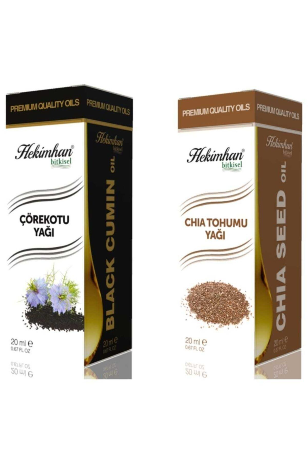 Çörekotu Yağı 20 ml + Chıa Tohumu Yağı 20 ml