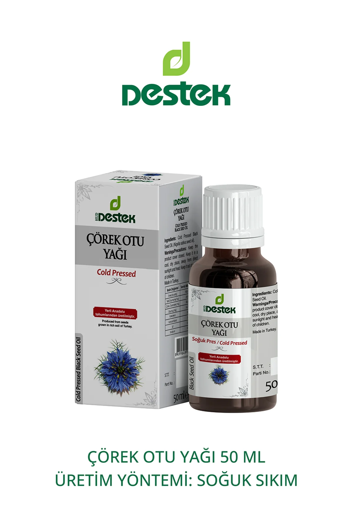 Çörekotu Yağı 50 ml Soğuk Pres
