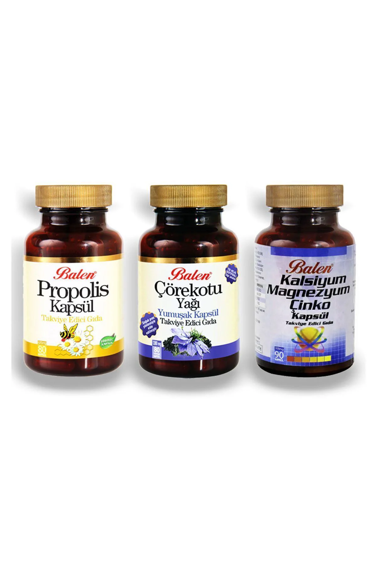 Çörekotu Yağı  Kalsiyum Ve Magnezyum Çinko Propolis Kapsül