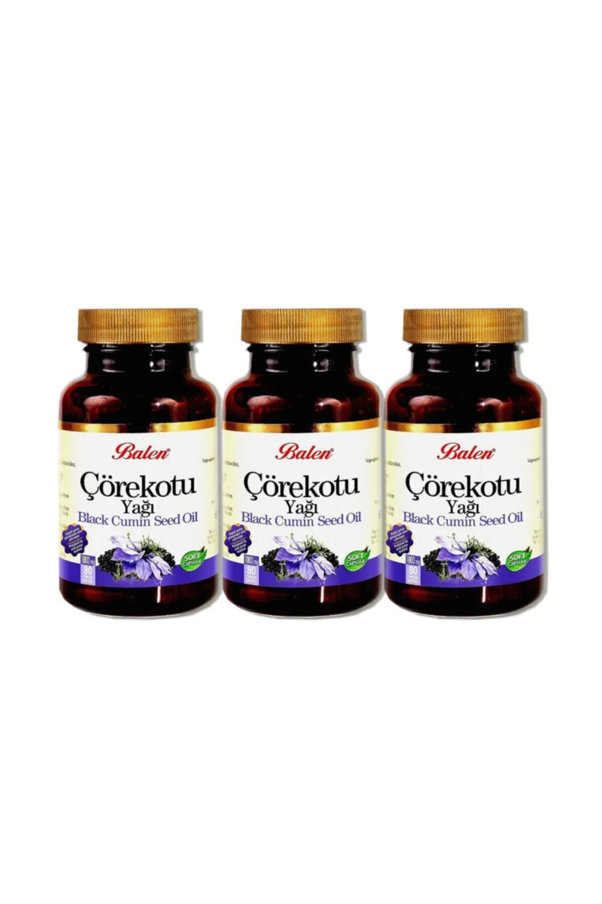 Çörekotu Yağı Yumuşak Kapsül 80 Softjel 3 Adet