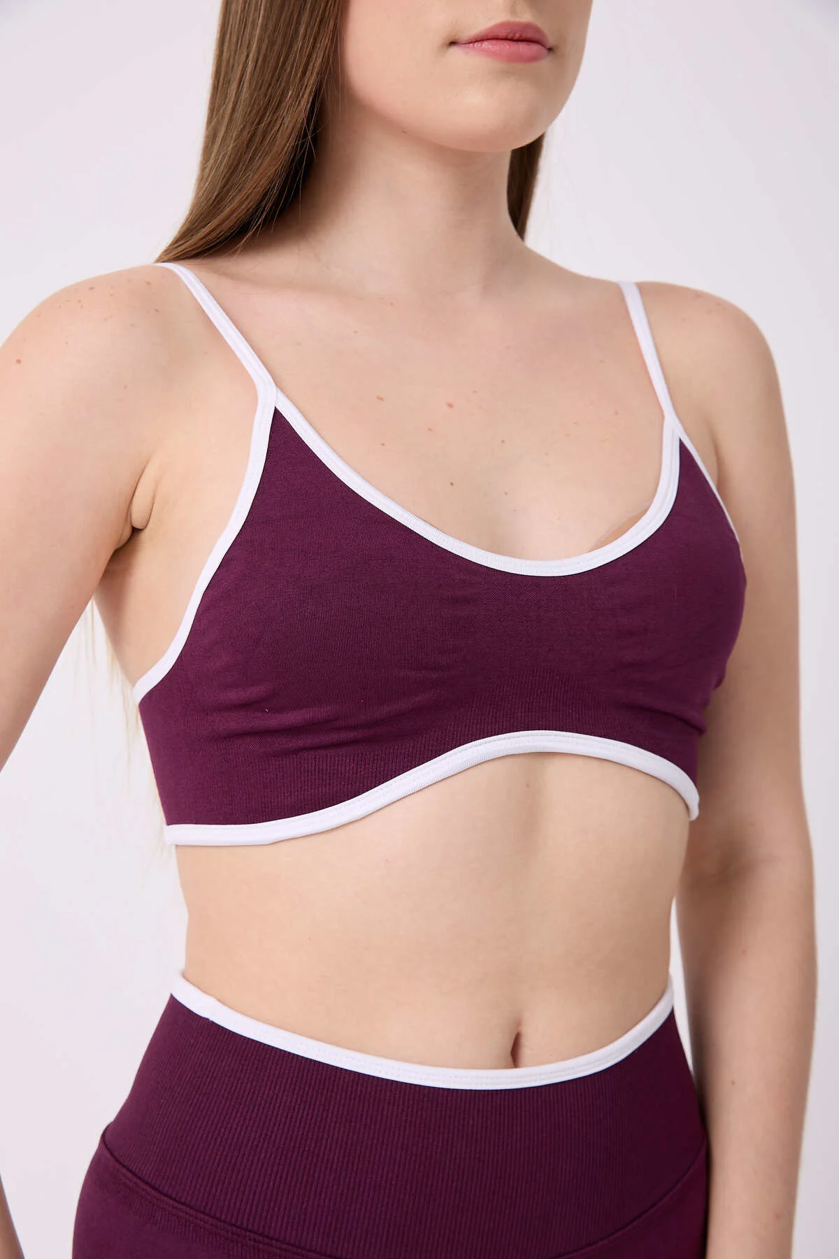 CoreLine Biye Detaylı Esnek Seamless Spor Bra