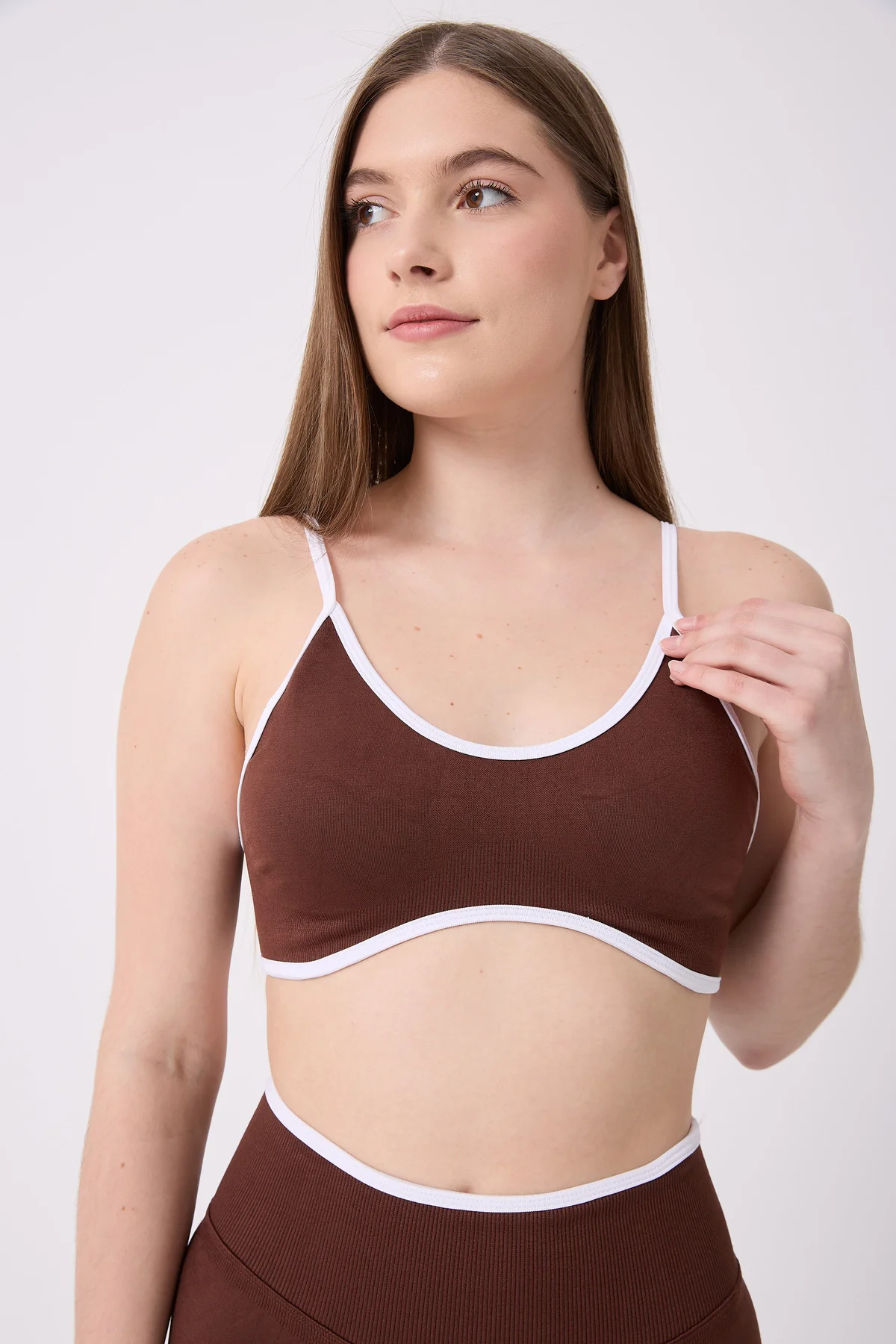 CoreLine Biye Detaylı Esnek Seamless Spor Bra