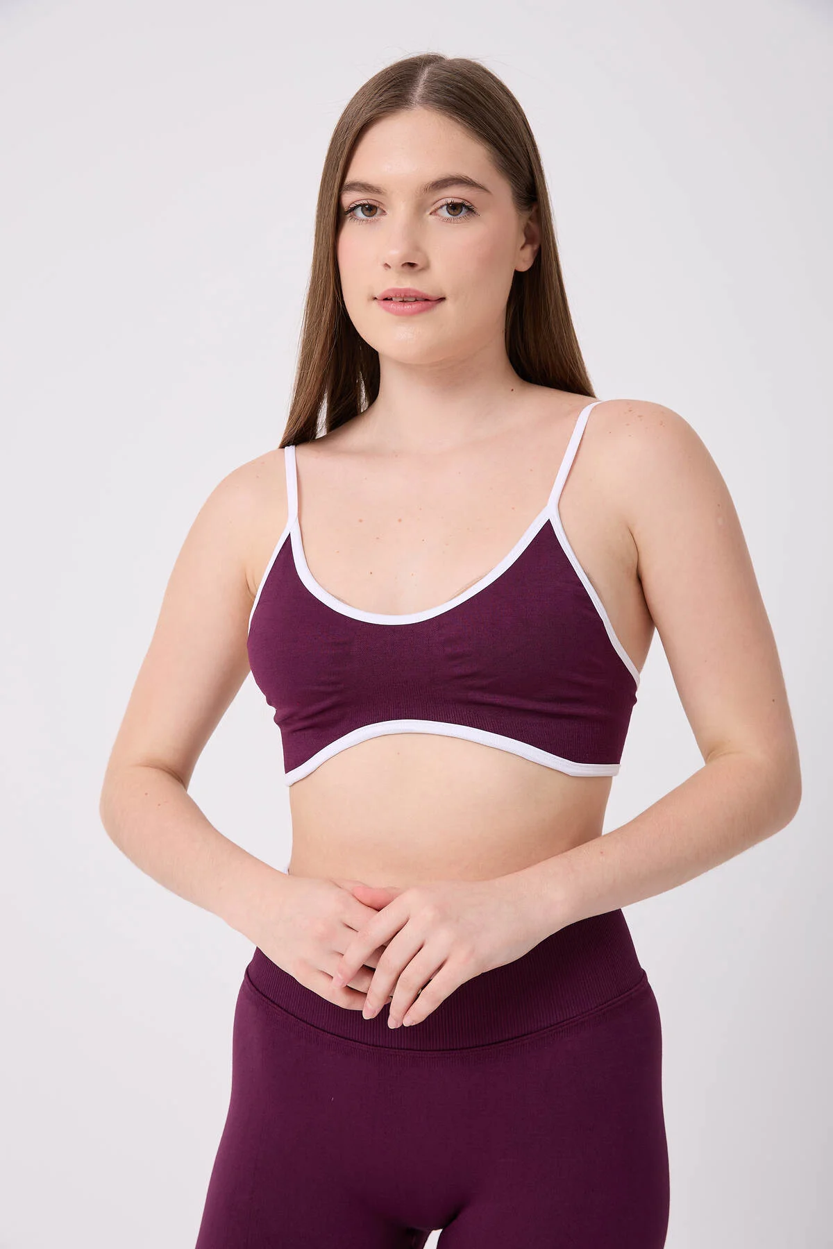 CoreLine Biye Detaylı Esnek Seamless Spor Bra