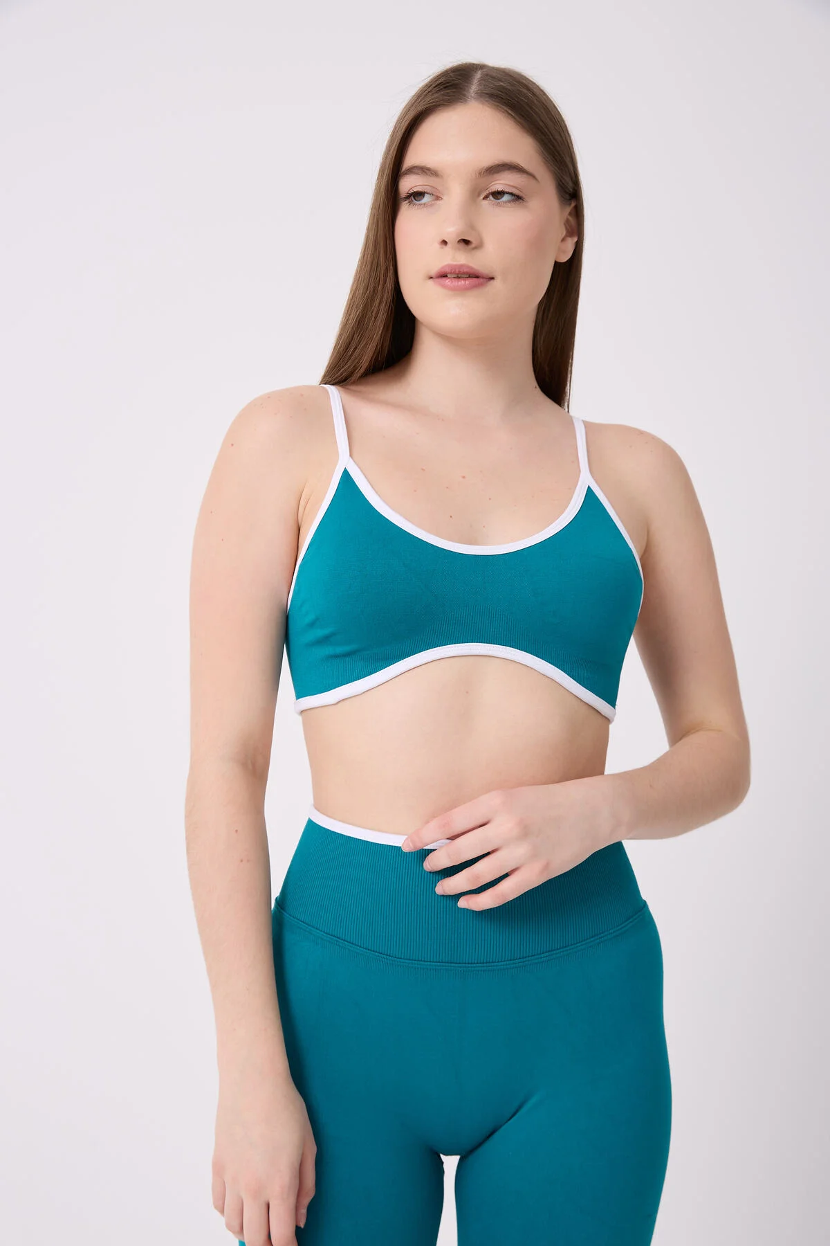 CoreLine Biye Detaylı Esnek Seamless Spor Bra
