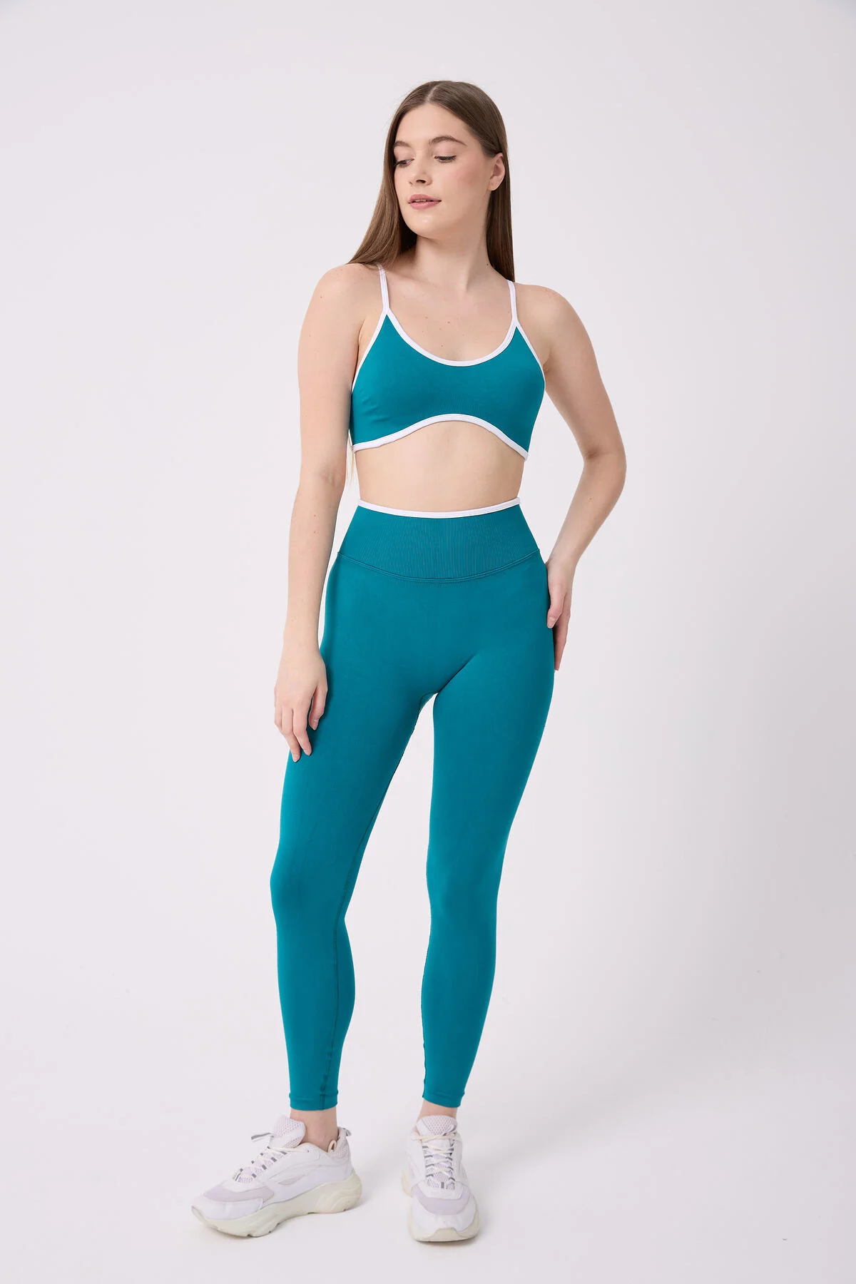 CoreLine Biye Detaylı Esnek Seamless Spor Bra