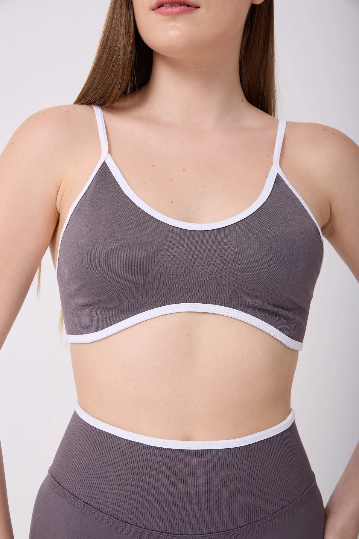 CoreLine Biye Detaylı Esnek Seamless Spor Bra