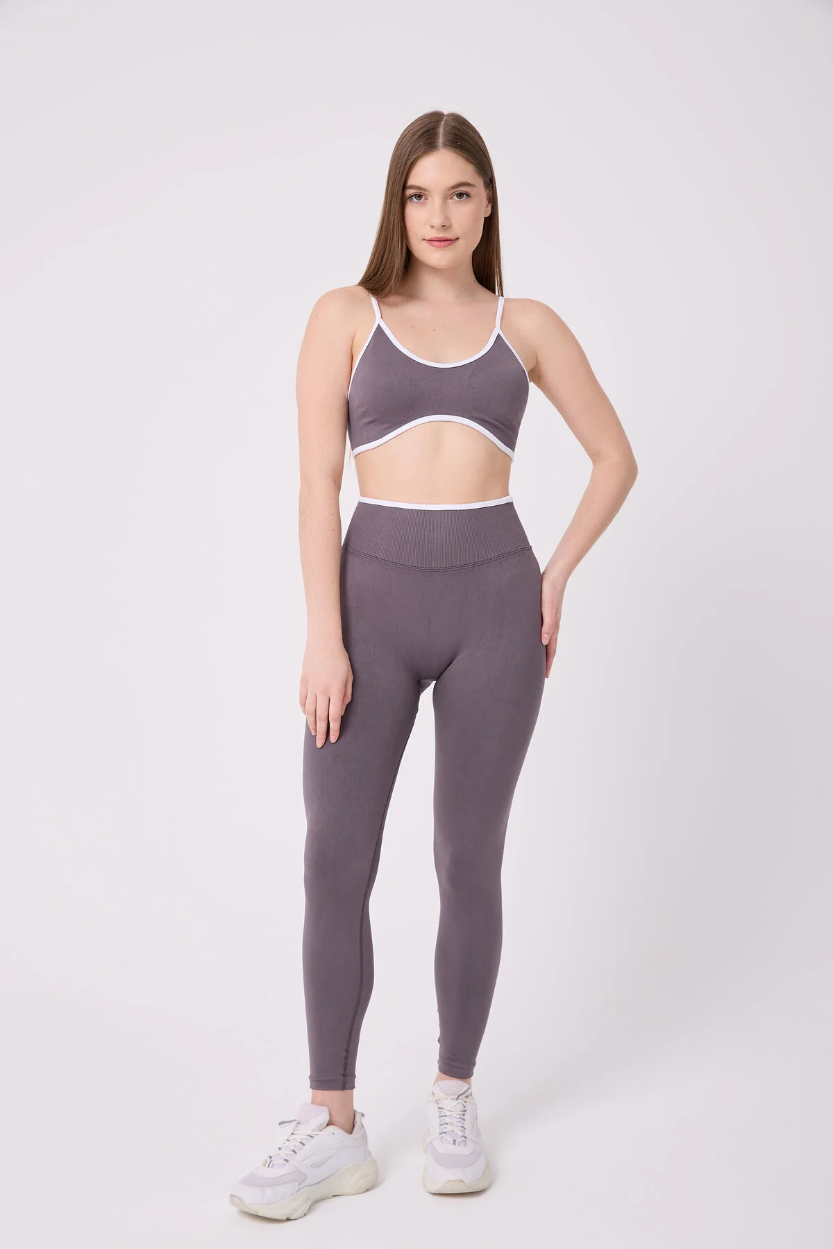 CoreLine Model Biye Detaylı Esnek Yüksek Bel Toparlayıcı Push Up Seamless Tayt
