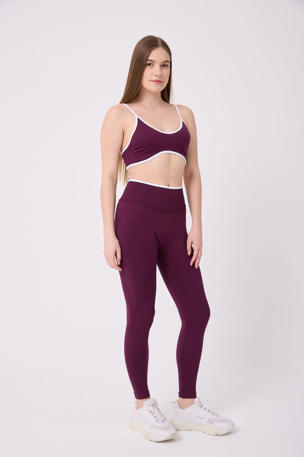 CoreLine Model Biye Detaylı Esnek Yüksek Bel Toparlayıcı Push Up Seamless Tayt