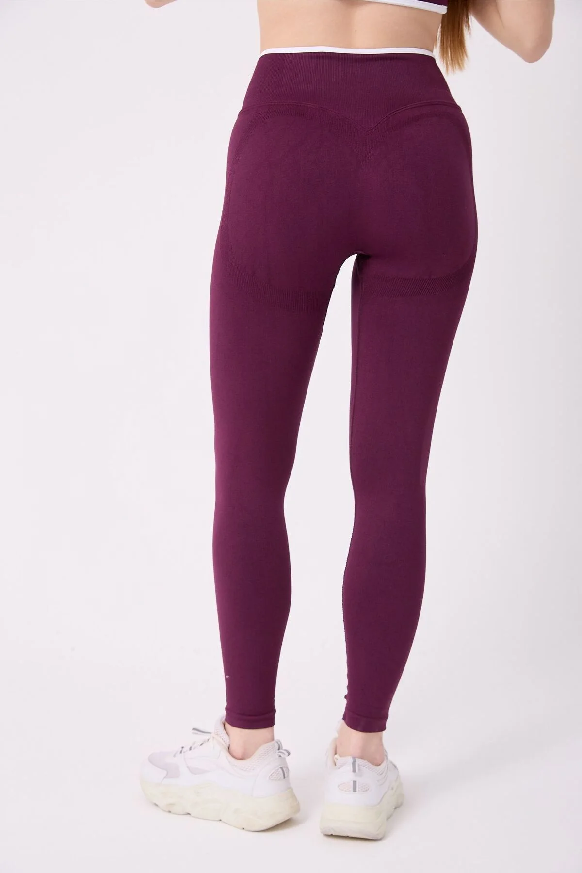 CoreLine Model Biye Detaylı Esnek Yüksek Bel Toparlayıcı Push Up Seamless Tayt