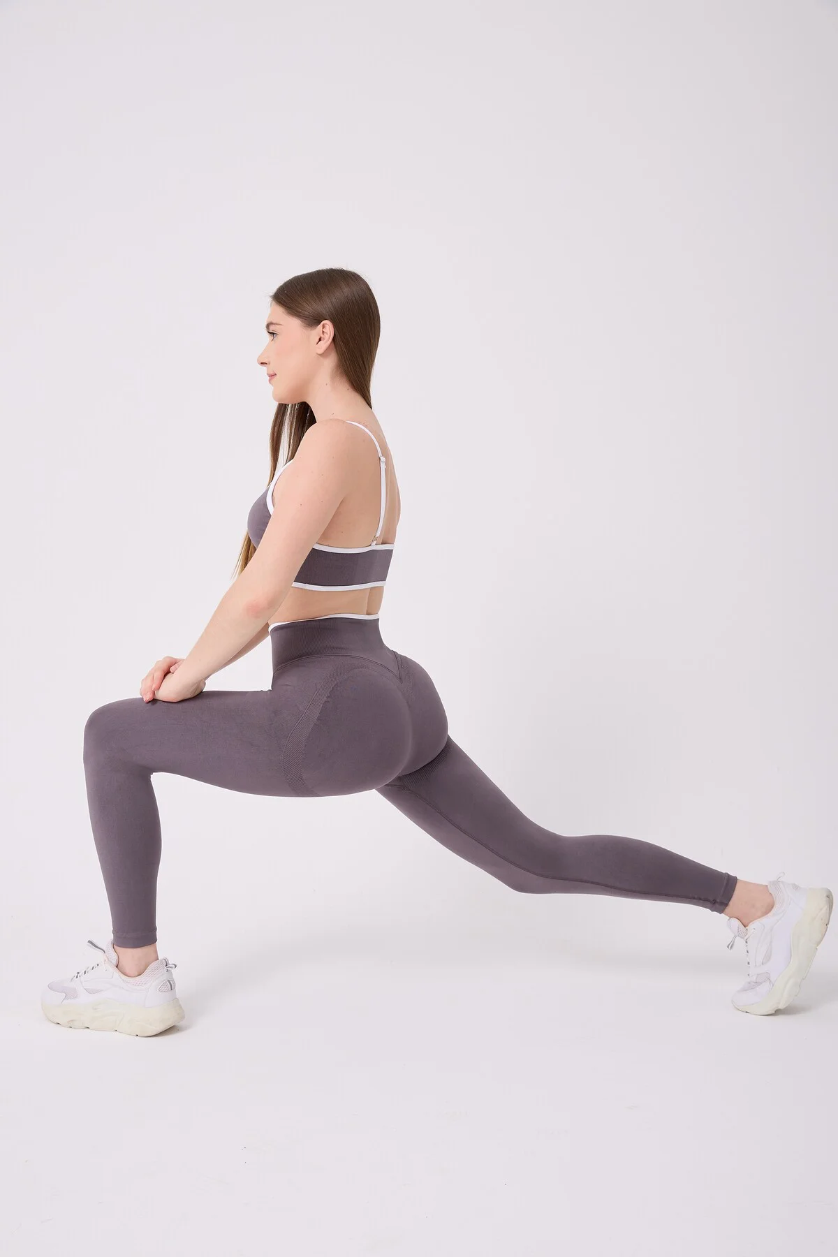 CoreLine Model Biye Detaylı Esnek Yüksek Bel Toparlayıcı Push Up Seamless Tayt