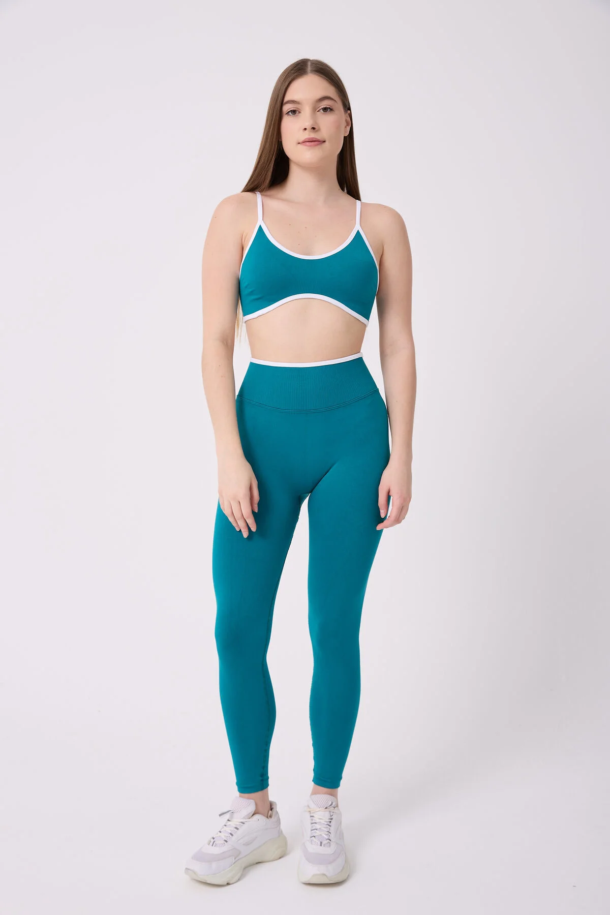 CoreLine Model Biye Detaylı Esnek Yüksek Bel Toparlayıcı Push Up Seamless Tayt