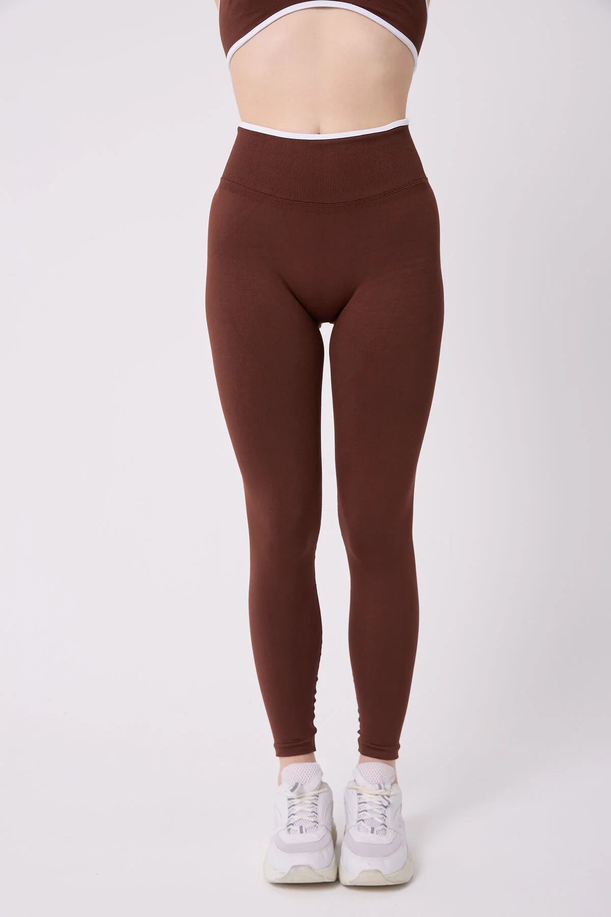 CoreLine Model Biye Detaylı Esnek Yüksek Bel Toparlayıcı Push Up Seamless Tayt