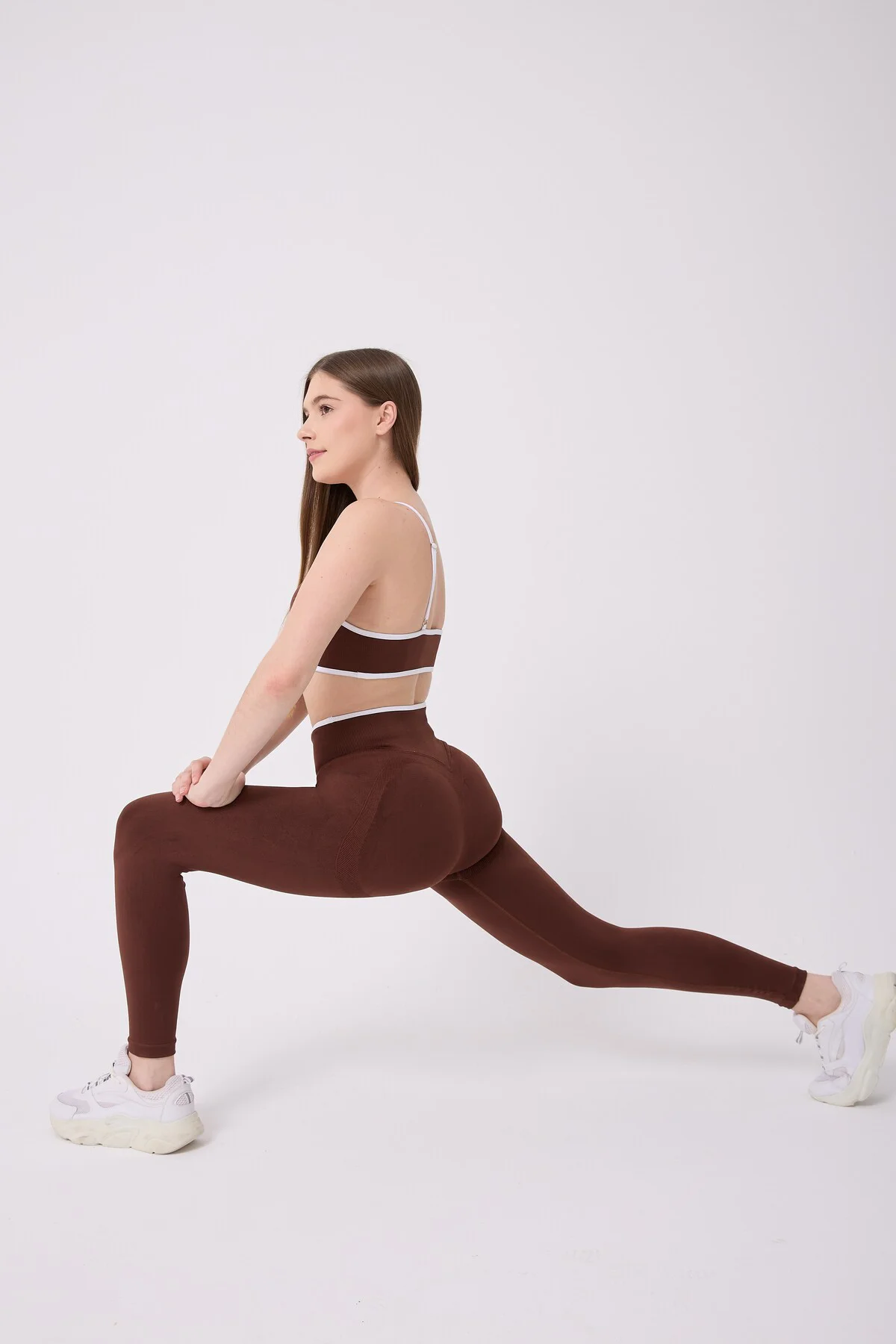 CoreLine Model Biye Detaylı Esnek Yüksek Bel Toparlayıcı Push Up Seamless Tayt