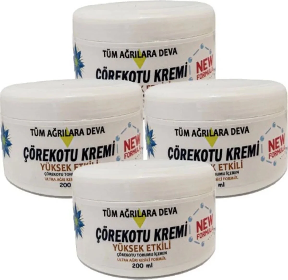 Corex Çörek Otu Kremi – 4'lü White Box (4 x 200 ml) | Cildi Besler ve Nemlendirir