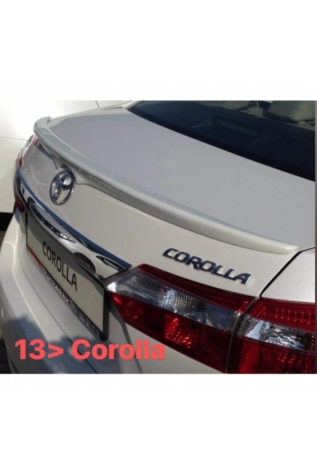 COROLLA 2013- MODEL BOYALI PLASTİK SPOİLER COROLLA 2013- MODEL BOYALI PLASTİK SPOİLER