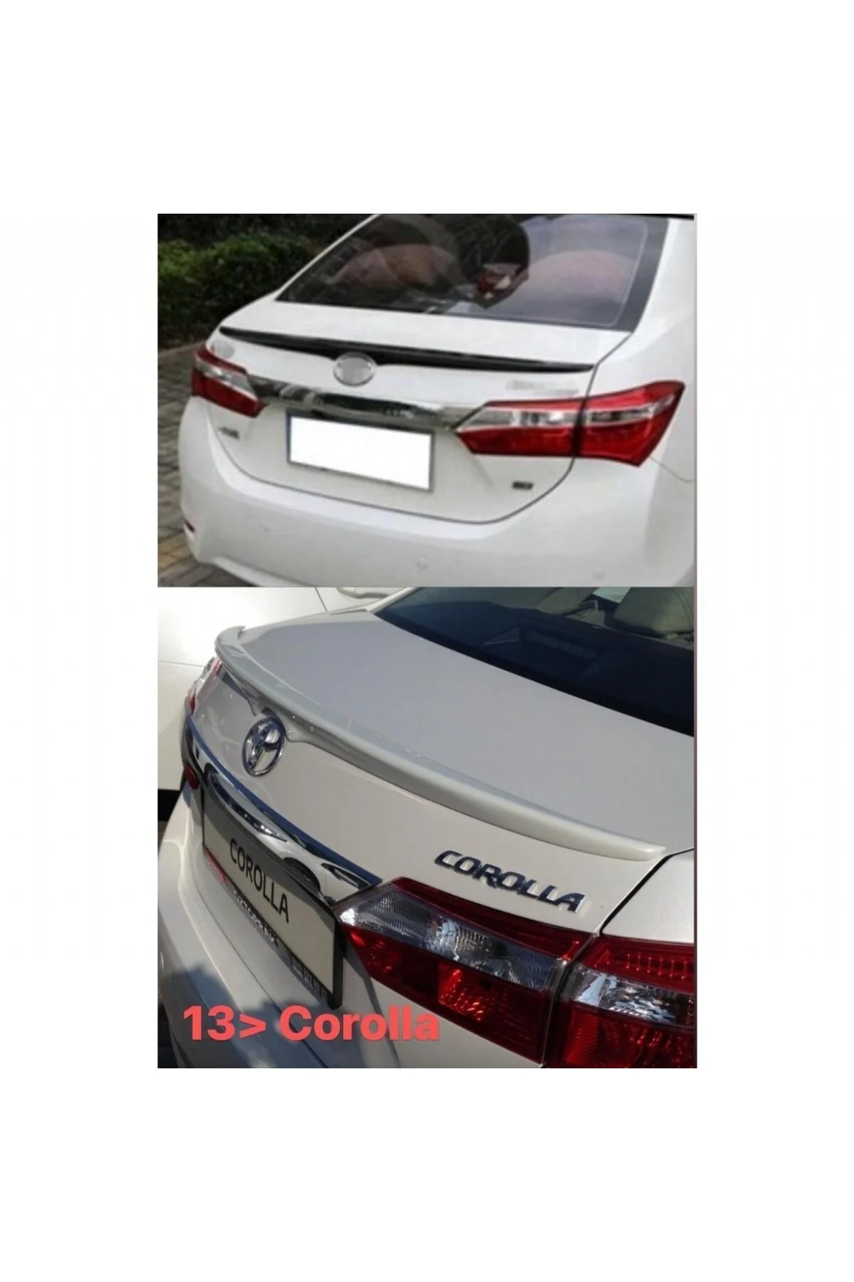 COROLLA 2013- MODEL BOYALI PLASTİK SPOİLER COROLLA 2013- MODEL BOYALI PLASTİK SPOİLER