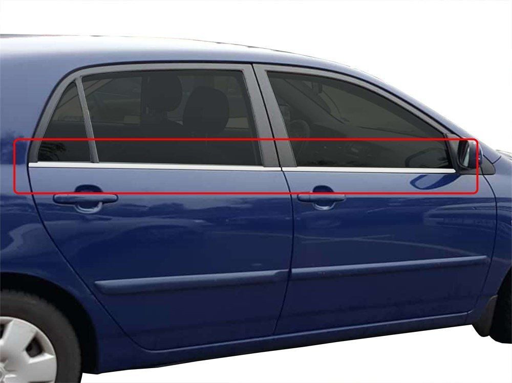 Corolla 9 Uyumlu E120 Cam Çıtası 4 Parça  Krom 2003-2007 Fiyatı, Yorumları ve Özellikleri