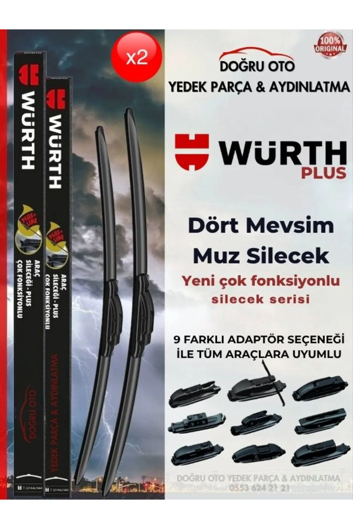 Corolla Ön Cam Silecek Takımı 2019-2024 Model Uyumlu (700/350mm) Fiyatı, Yorumları ve Özellikleri