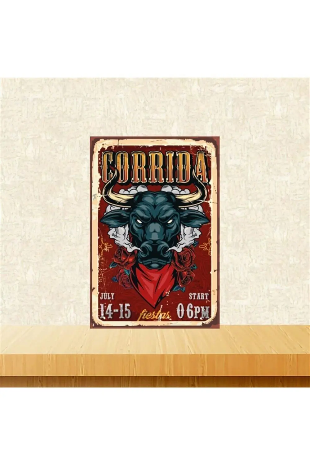 Corrida 20-30 Cm Retro Ahşap Tablo Tkfx5256